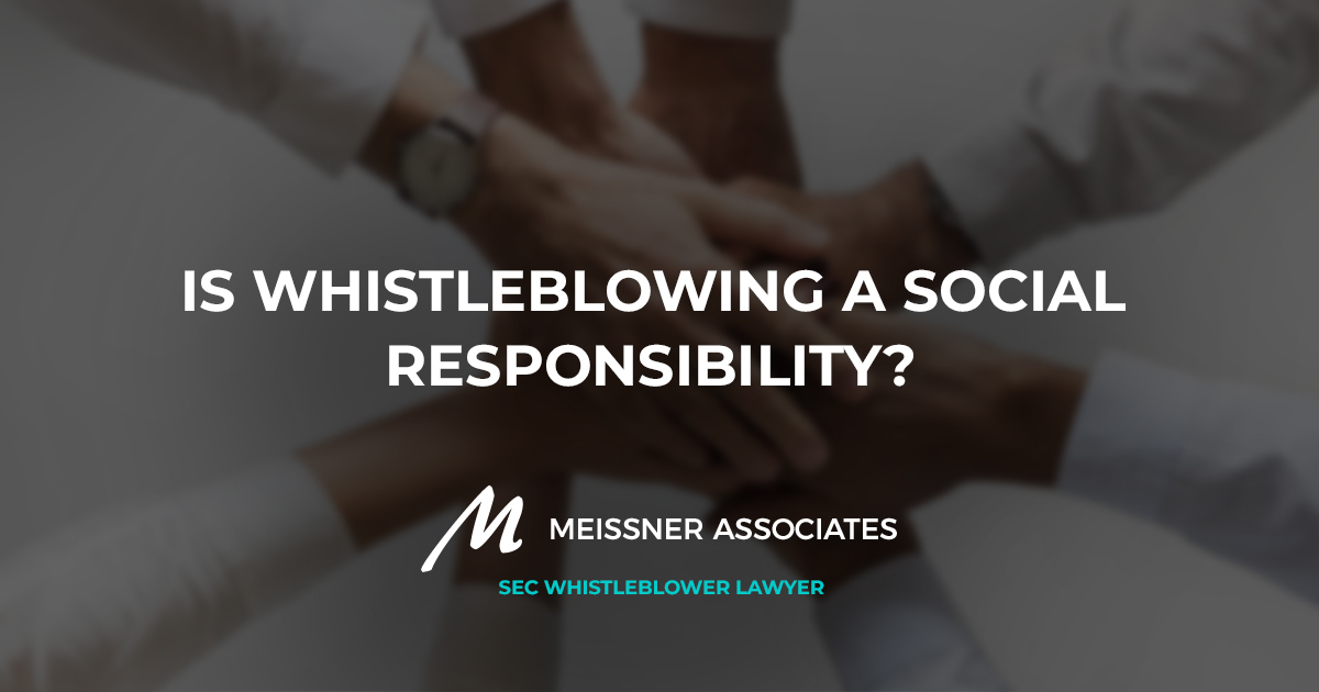 Is Whistleblowing a Social Responsibility?