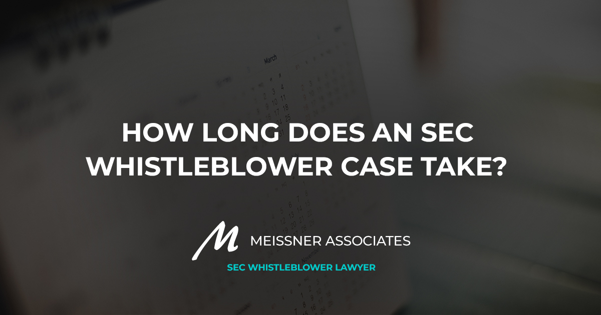 How Long Does an SEC Whistleblower Case Take?